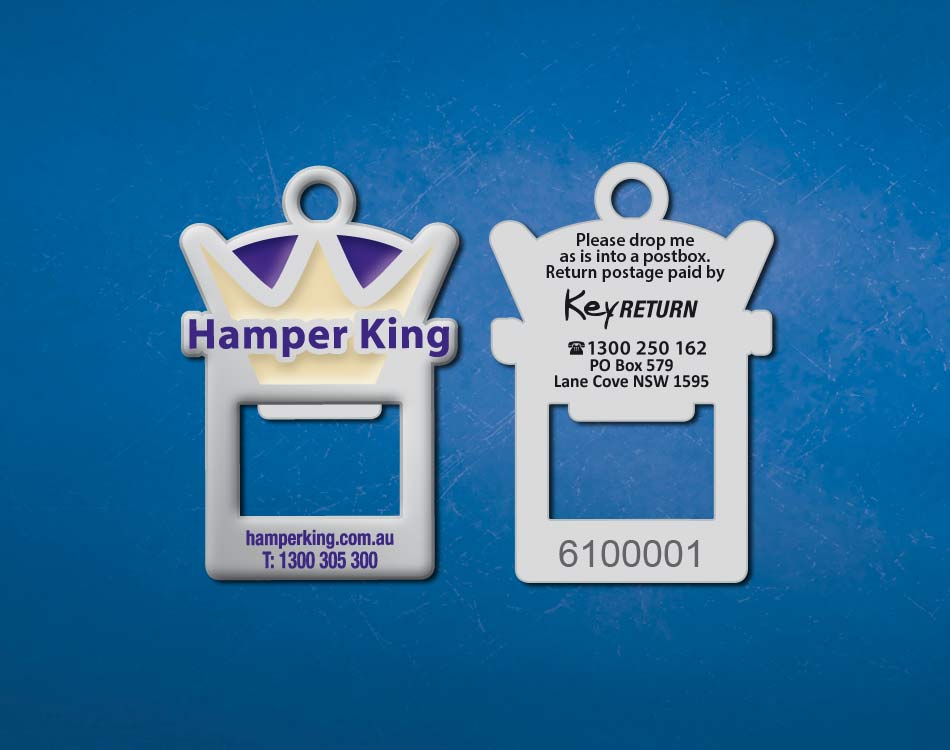 hamper_king_front_back_custom_keyring